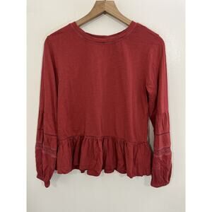 Peasant Whimsical Tunic Top 4 Peplum Boho Cottagecore Prairie Minimalist Romance